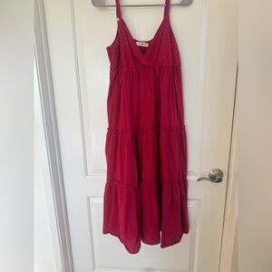 Natural Life Striped Midi Dress